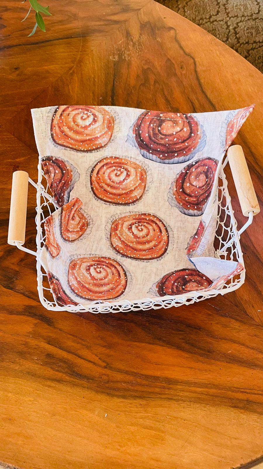 Brödkorgsduk Kanelbulle