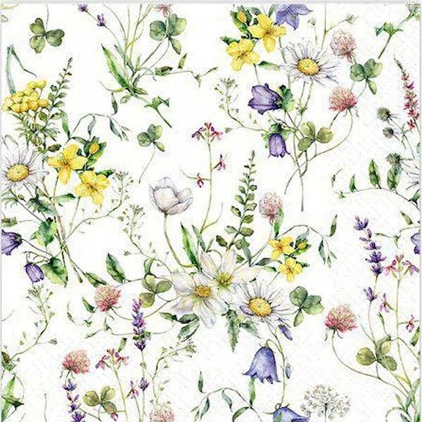 Servetter Ängsblommor