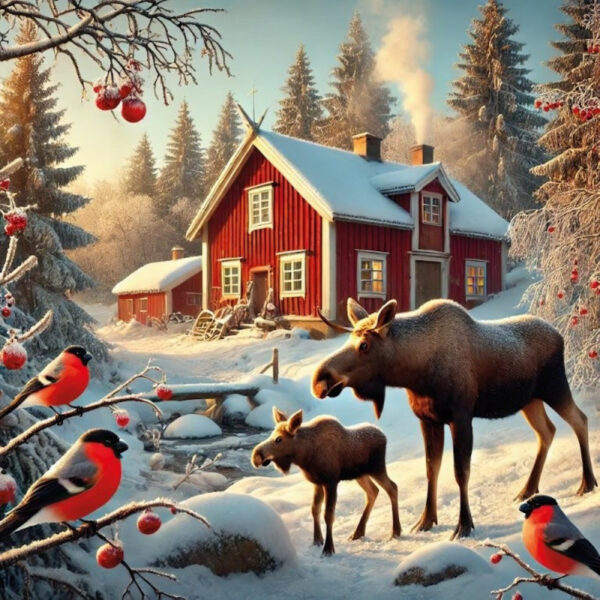 Servetter Älgar / Domherrar