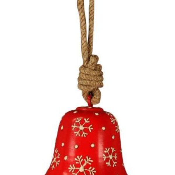 Klocka med snöflingor