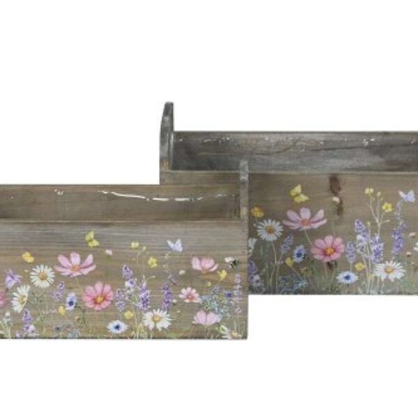 Trälåda Ängsblommor - Set